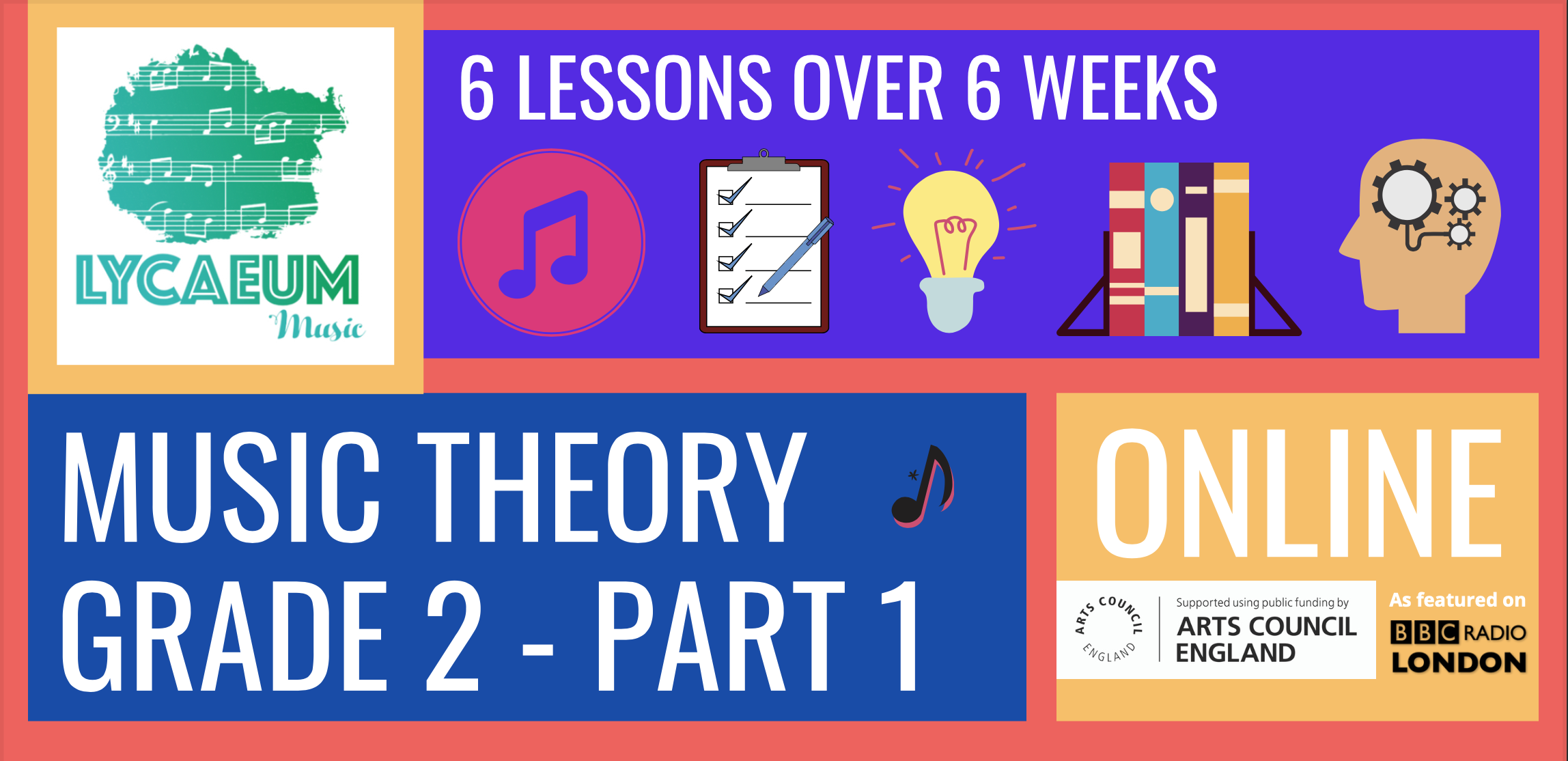 abrsm music theory: grade 2, pt.1 (10-12yo's) - pick your weekly time slot