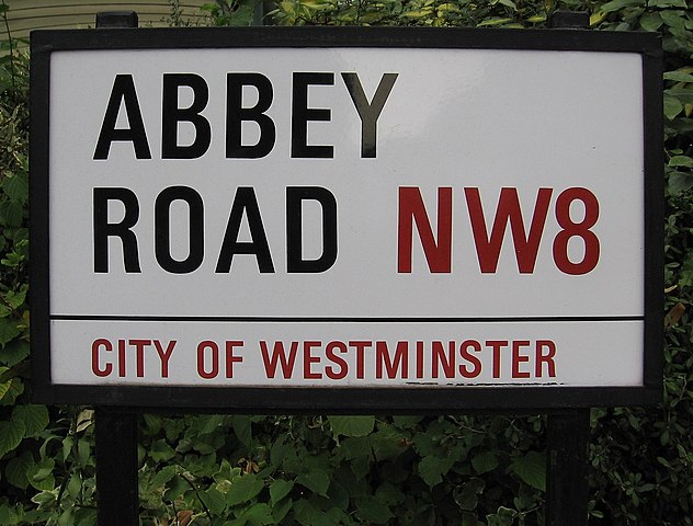 abbey road street sign