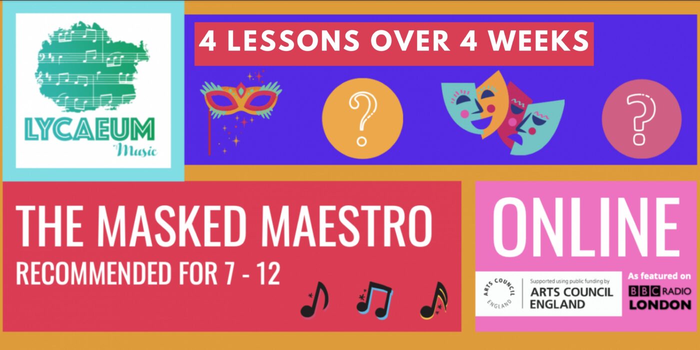 the masked maestro - pick your weekly time slot