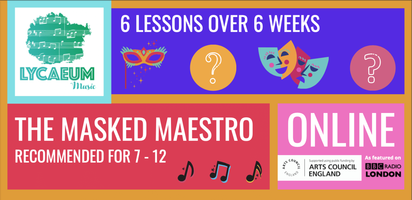 the masked maestro - pick your weekly time slot