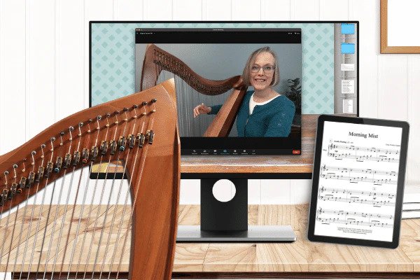harp lessons at home or online