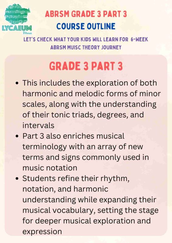 abrsm music theory: grade 3, pt.1 - pick your weekly time slot